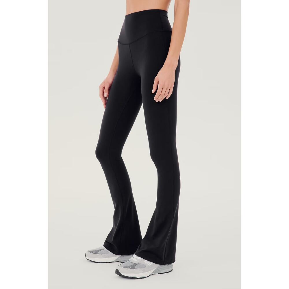 Splits59 Raquel High Waist Black Flare Leggings Yoga Pants Small Black Athletic
